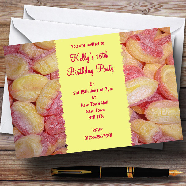 Rhubarb & Custard Personalised Children's Party Invitations