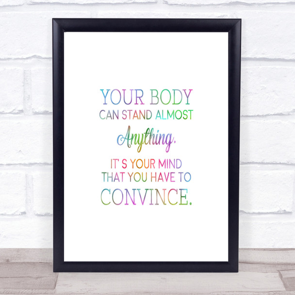 Your Body Rainbow Quote Print