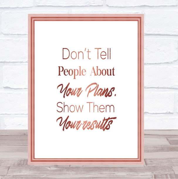 Show Results Quote Print Poster Rose Gold Wall Art