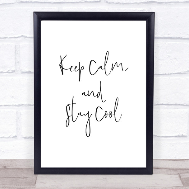 Keep Calm Quote Print Poster Typography Word Art Picture