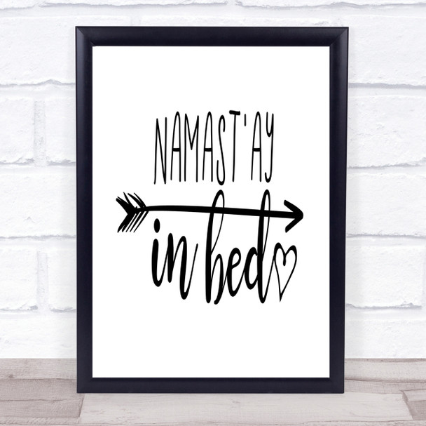 Namaste Quote Print Poster Typography Word Art Picture