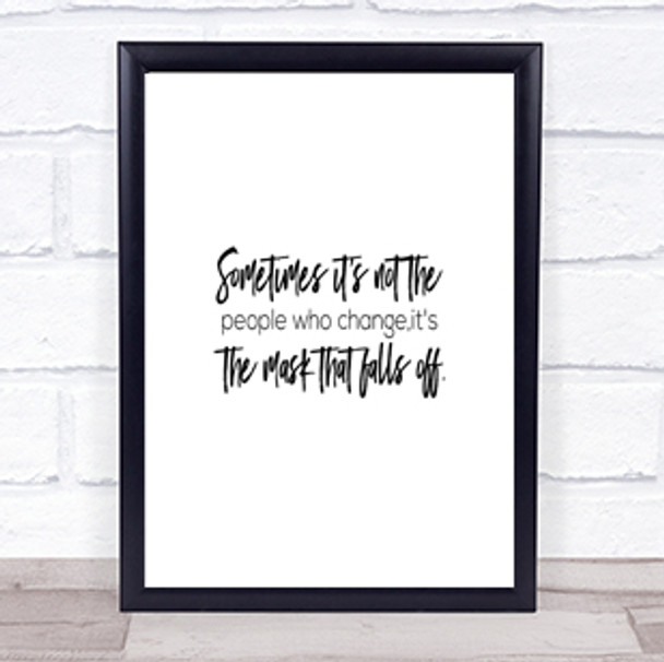People Who Change Quote Print Poster Typography Word Art Picture