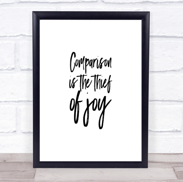 Thief Of Joy Quote Print Poster Typography Word Art Picture