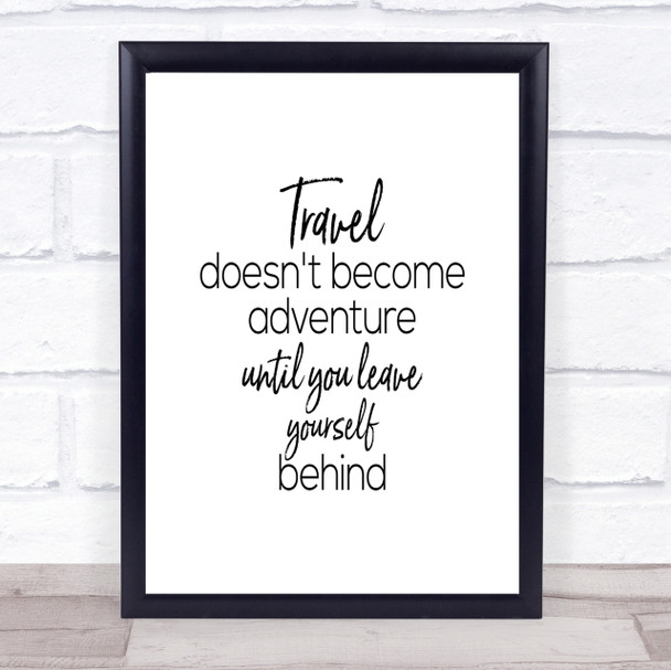 Travel Quote Print Poster Typography Word Art Picture