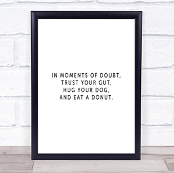 Eat A Donut Quote Print Poster Typography Word Art Picture