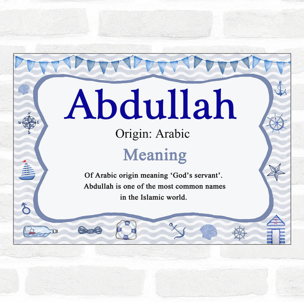 Abdullah Name Meaning Nautical Certificate