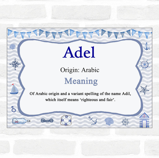 Adel Name Meaning Nautical Certificate