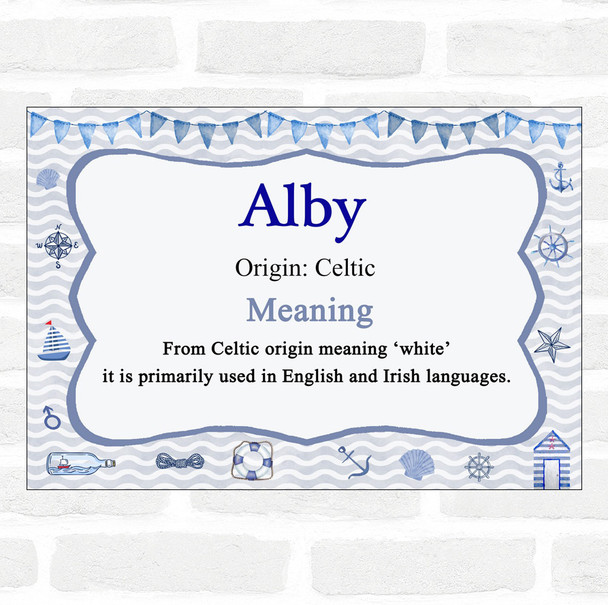 Alby Name Meaning Nautical Certificate