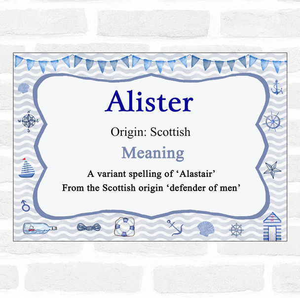 Alister Name Meaning Nautical Certificate