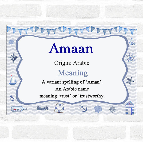 Amaan Name Meaning Nautical Certificate