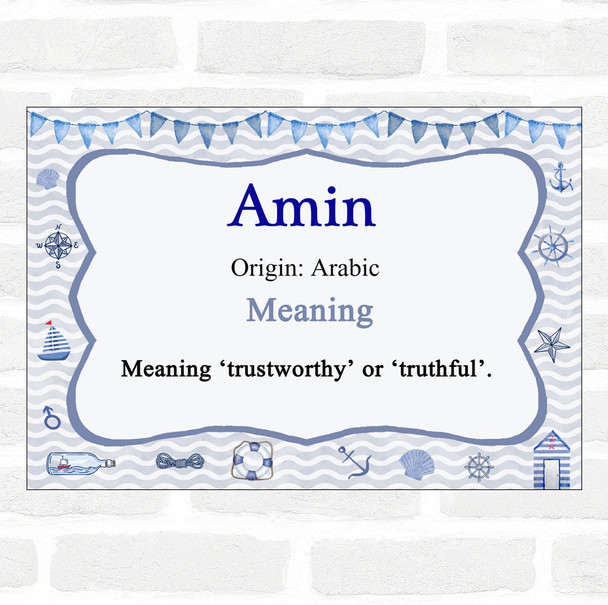 Amin Name Meaning Nautical Certificate