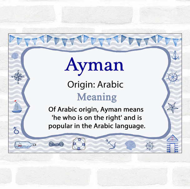 Ayman Name Meaning Nautical Certificate