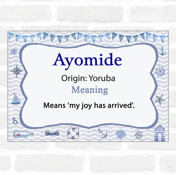 Ayomide Name Meaning Nautical Certificate