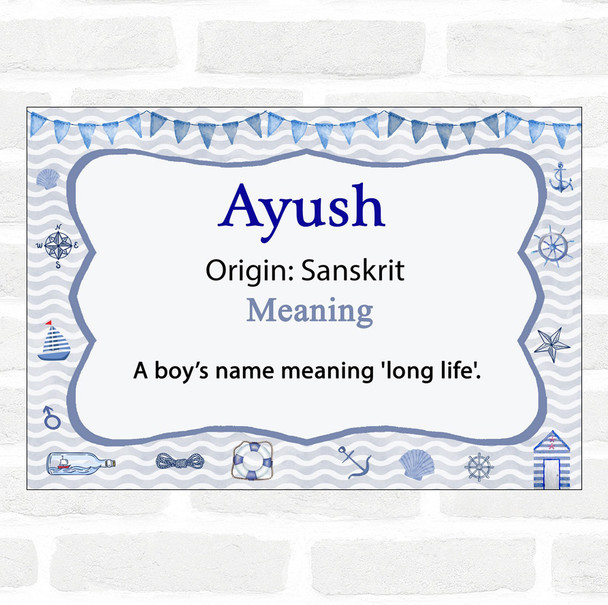 Ayush Name Meaning Nautical Certificate