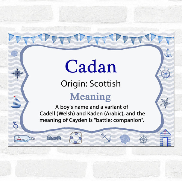 Cadan Name Meaning Nautical Certificate