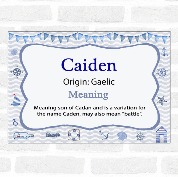 Caiden Name Meaning Nautical Certificate