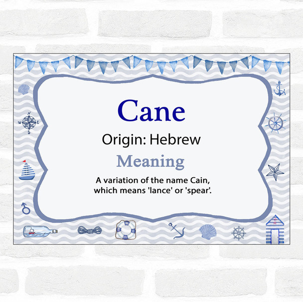 Cane Name Meaning Nautical Certificate