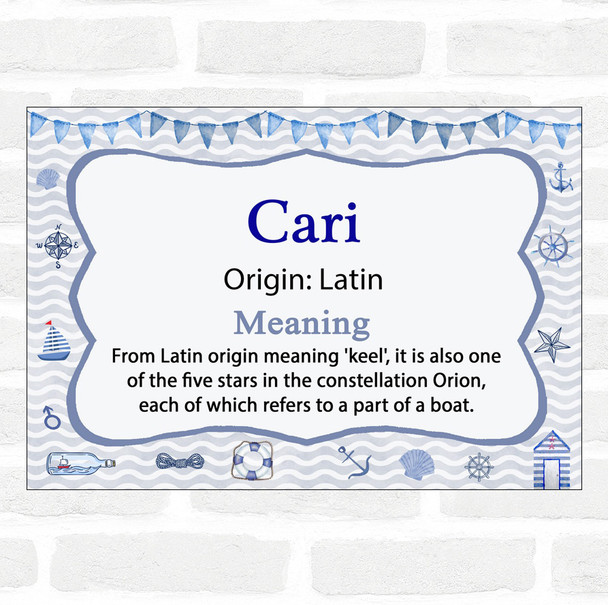 Cari Name Meaning Nautical Certificate