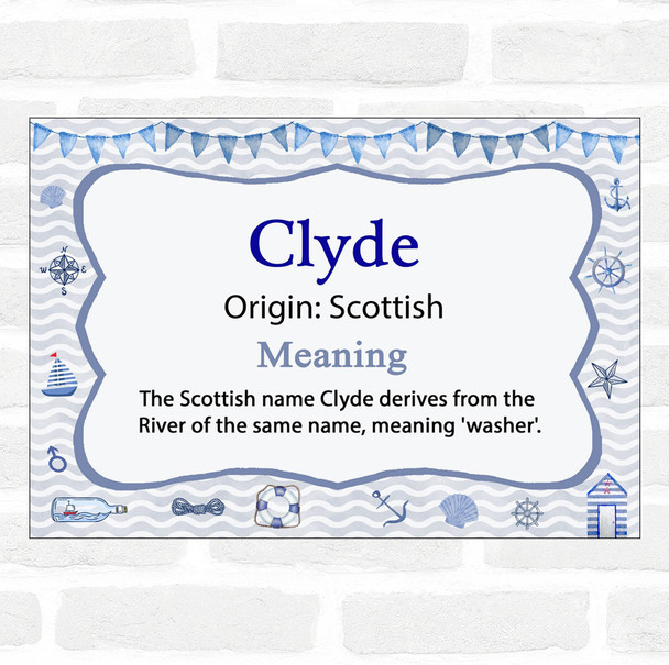 Clyde Name Meaning Nautical Certificate