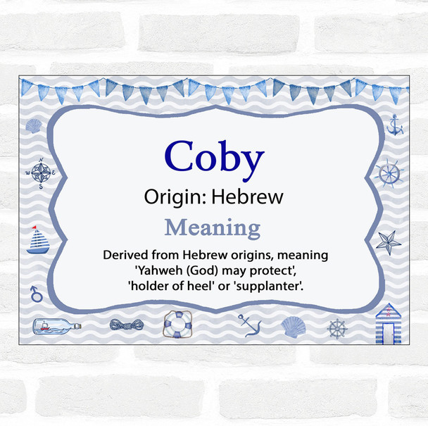 Coby Name Meaning Nautical Certificate