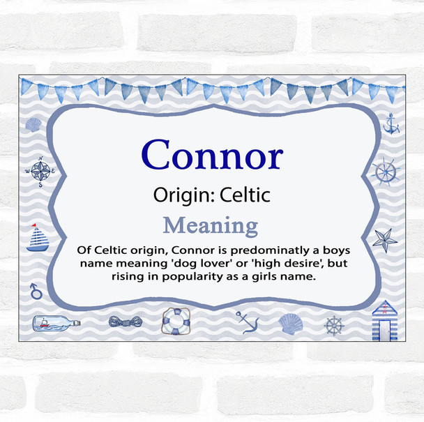 Connor Name Meaning Nautical Certificate