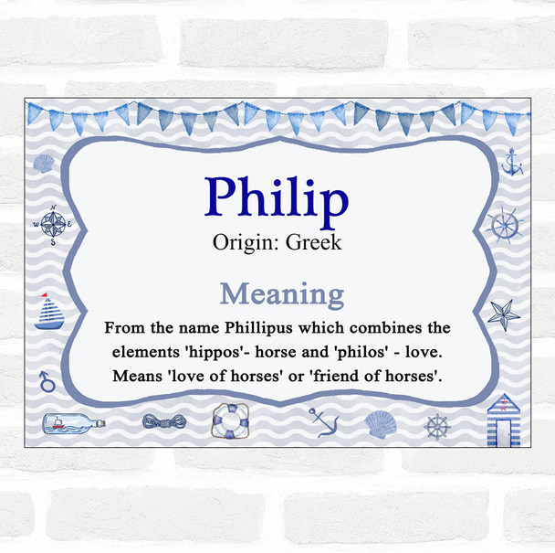 Philip Name Meaning Nautical Certificate
