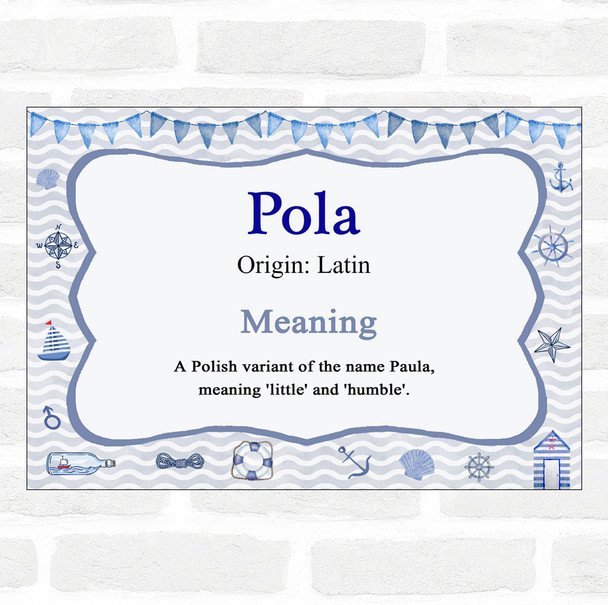 Pola Name Meaning Nautical Certificate