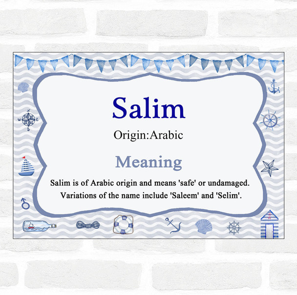 Salim Name Meaning Nautical Certificate