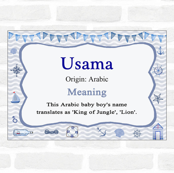 Usama Name Meaning Nautical Certificate