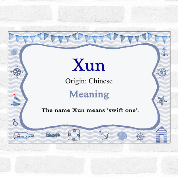 Xun Name Meaning Nautical Certificate