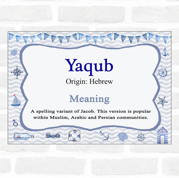 Yaqub Name Meaning Nautical Certificate