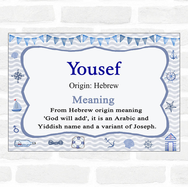 Yousef Name Meaning Nautical Certificate