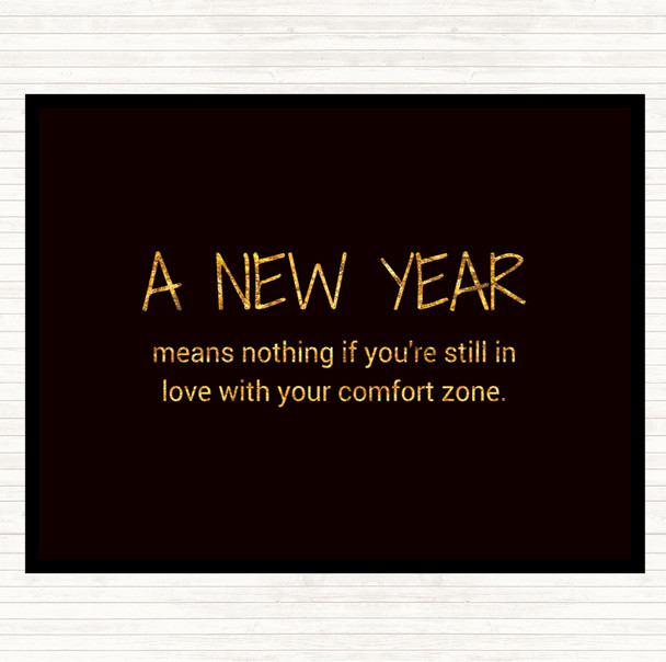 Black Gold A New Year Quote Mouse Mat Pad
