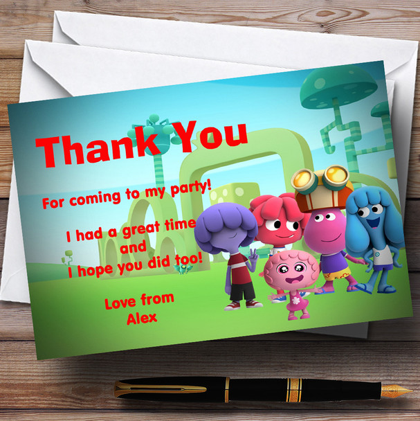 Jelly Jam Party Thank You Cards Personalised Children's Birthday Party Thank You Cards