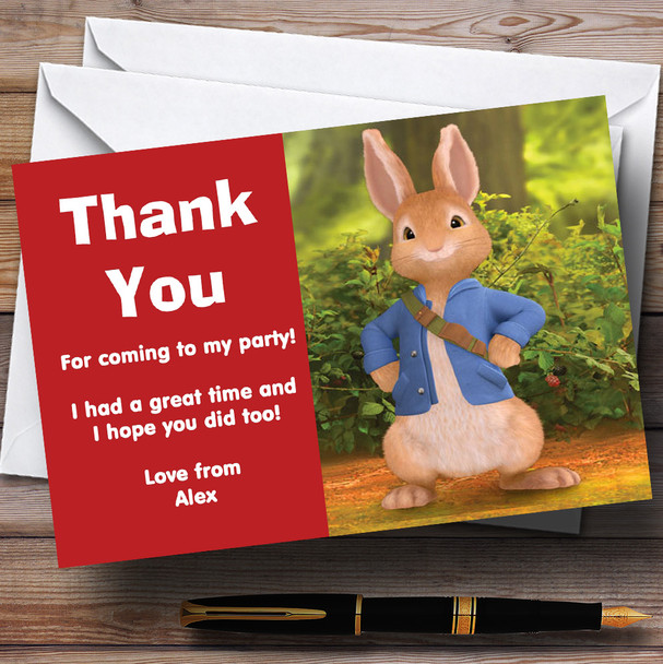 Peter Rabbit Personalised Children's Birthday Party Thank You Cards