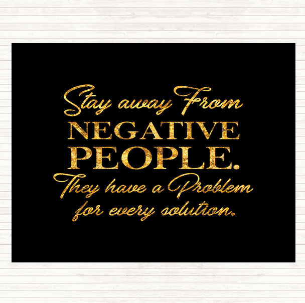 Black Gold Every Solution Quote Mouse Mat Pad