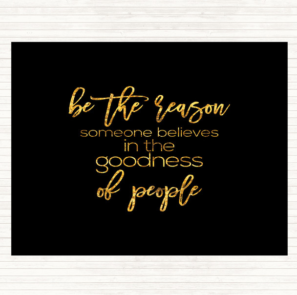 Black Gold Goodness Of People Quote Mouse Mat Pad