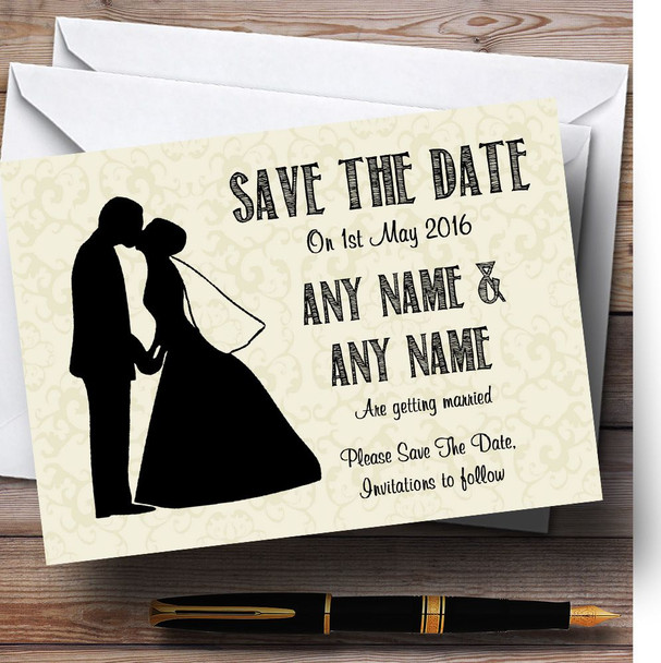 Traditional Chic Personalised Wedding Save The Date Cards