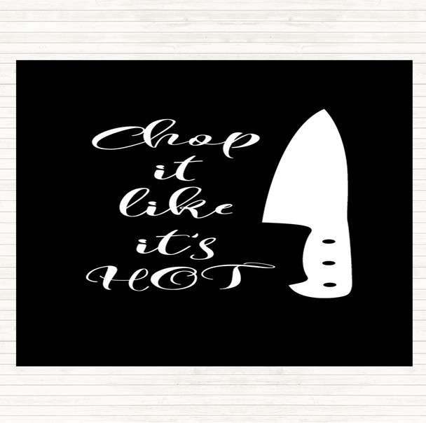 Black White Knife Quote Mouse Mat Pad