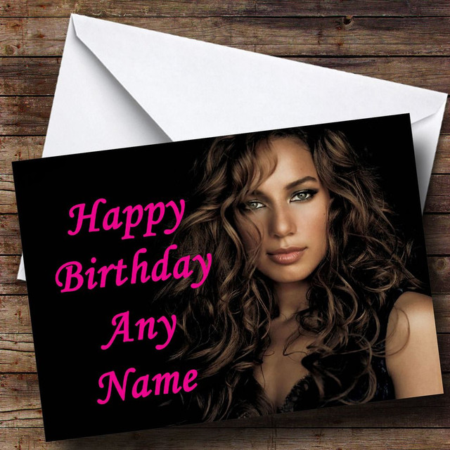 Leona Lewis Personalised Birthday Card - The Card Zoo