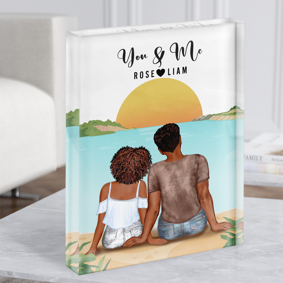 Tale As Old As Time Romantic Couple Acrylic Light Box Personalized Valentines Gift Couple Anniversary Gift