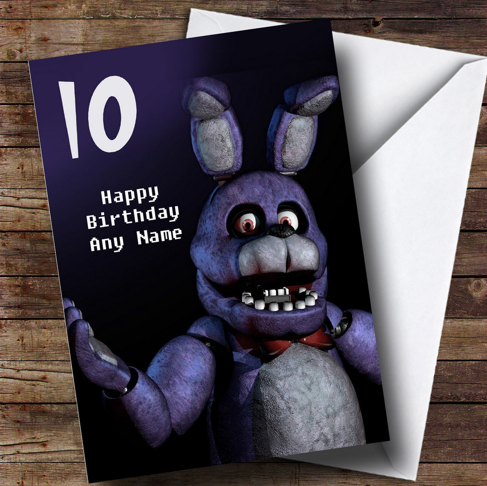 Personalised Five Nights At Freddy's Fnaf All Characters Childrens ...