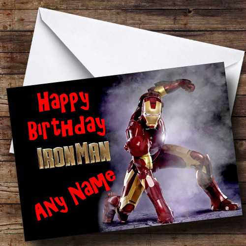 Iron Man Personalised Birthday Card - The Card Zoo