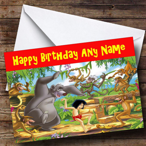 Download The Jungle Book Personalised Birthday Card - The Card Zoo