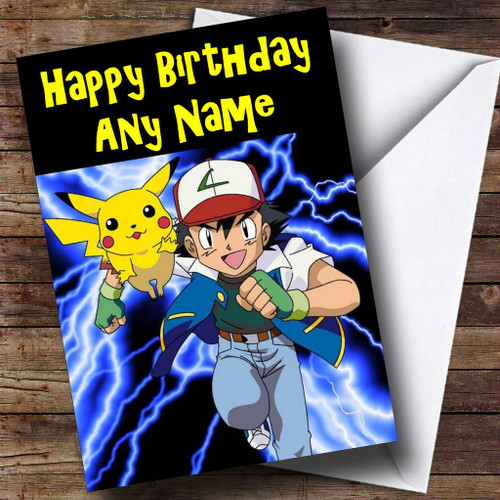 Download Pokemon Personalised Birthday Card - The Card Zoo