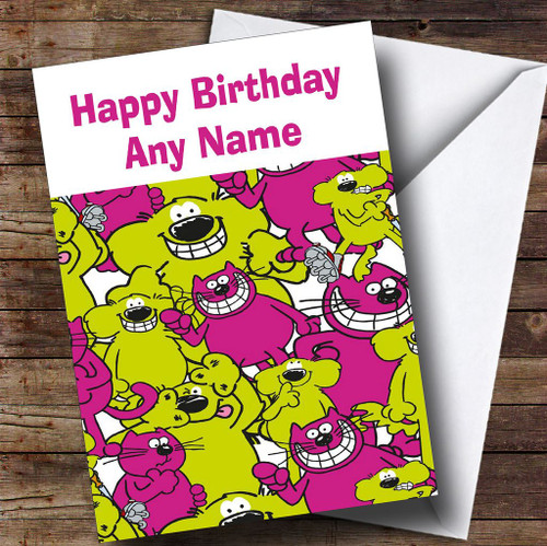 Roobarb And Custard Cool Personalised Children's Birthday Card - The ...