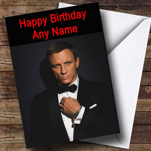 Daniel Craig Personalised Birthday Card - The Card Zoo