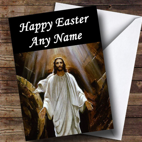 Christian Jesus Christ Personalised Easter Card - The Card Zoo