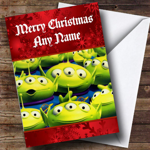 Toy Story Aliens Personalised Christmas Card - The Card Zoo