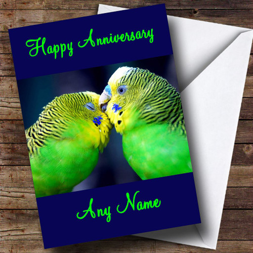 Love Birds Personalised Wedding Anniversary Card - The Card Zoo